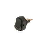 Rocker Switch On/Off Oval Red