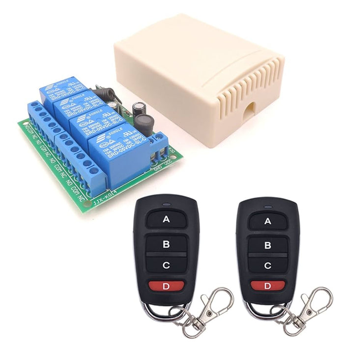 Wireless Remote Control 6-30V 4CH rf Relay Receiver and Transmitter