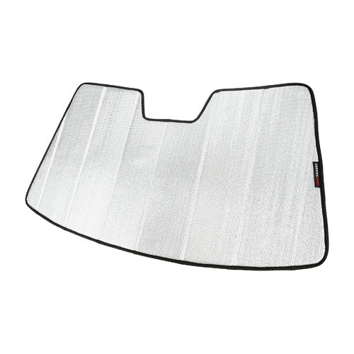 Car windshield sunshade with brand logo on a white background