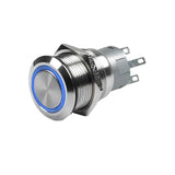 Series of Metal Push Button Switches w/LED On/Off, 19mm 5V