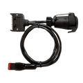 Adaptor Flat 7pin to Lrg Round 7pin socket
