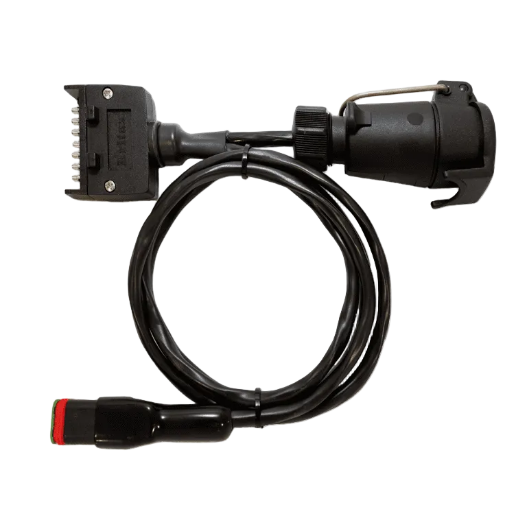 Adaptor Flat 7pin to Lrg Round 7pin socket