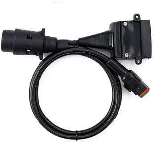 Adaptor Lrg Round 7pin to Flat 12pin socket