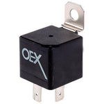 OEX Mini Relay 12V 4 Pin Normally Open 40A - Resistor Protected, Sealed