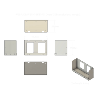 Amptron FAB-A200AHSBM-3MM-ALI overall dimensions and weight