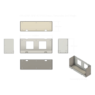 Amptron FAB-ASBM-2MM-ALI MK2 overall dimensions and weight