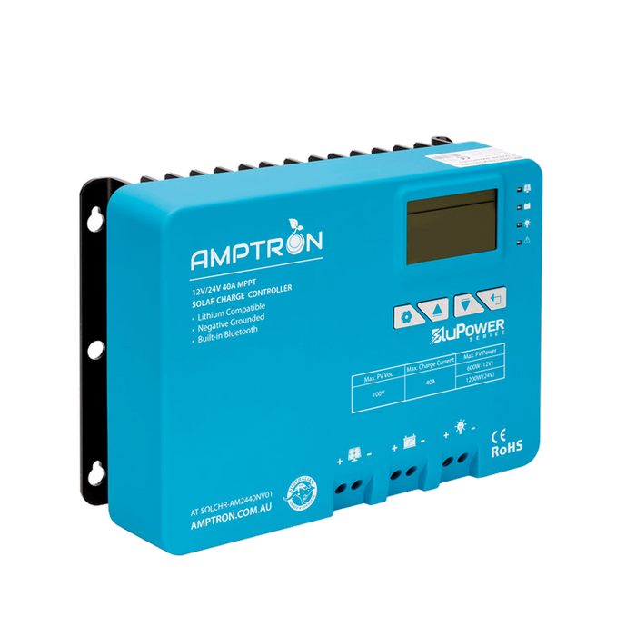 Amptron 12V/24V 40A MPPT Solar Charger Controller