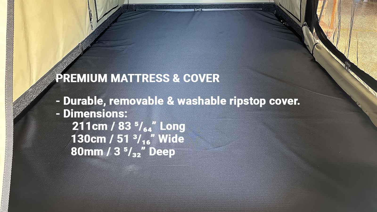 Bush Company AX27 Clamshell Rooftop Tent mattress