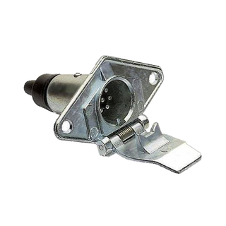 7 Pin Small Round Metal Trailer Socket