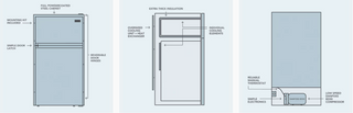 Bushman 225L Caravan Fridge Heavy Duty Upright Fridge Series - 12V / 24V