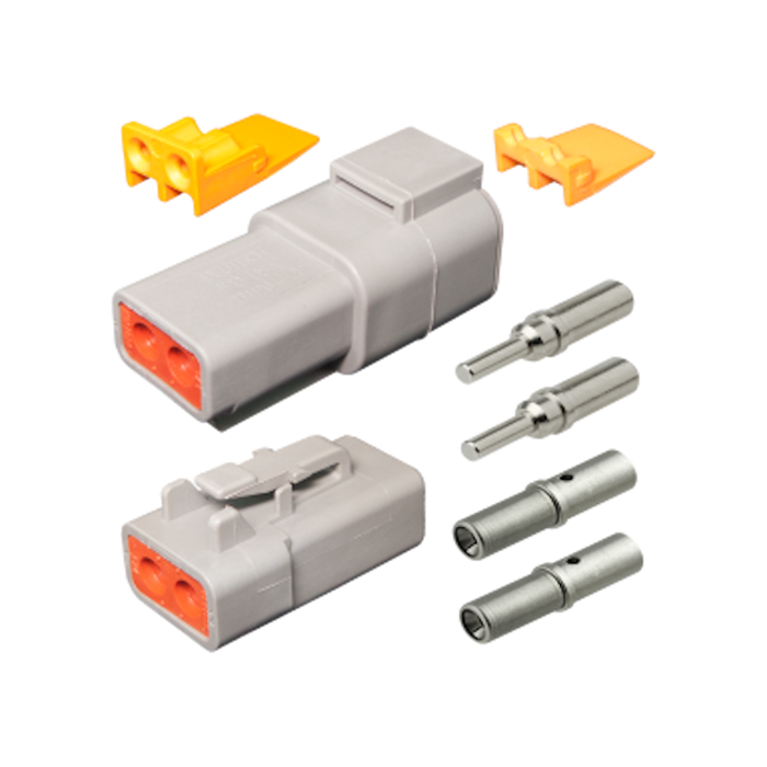 2 Pin Heavy Duty Deutsch Connector to suit 5mm (2.9mm^2) Auto Cable