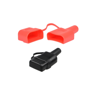 Rubber boot cover for 50A Anderson connectors