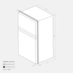 Bushman 190L Caravan Fridge Heavy Duty Upright Fridge Series - 12V / 24V