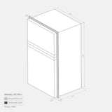 Bushman 190L Caravan Fridge Heavy Duty Upright Fridge Series - 12V / 24V