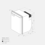 Bushman 50L Caravan Fridge Heavy Duty Upright Fridge Series - 12V / 24V