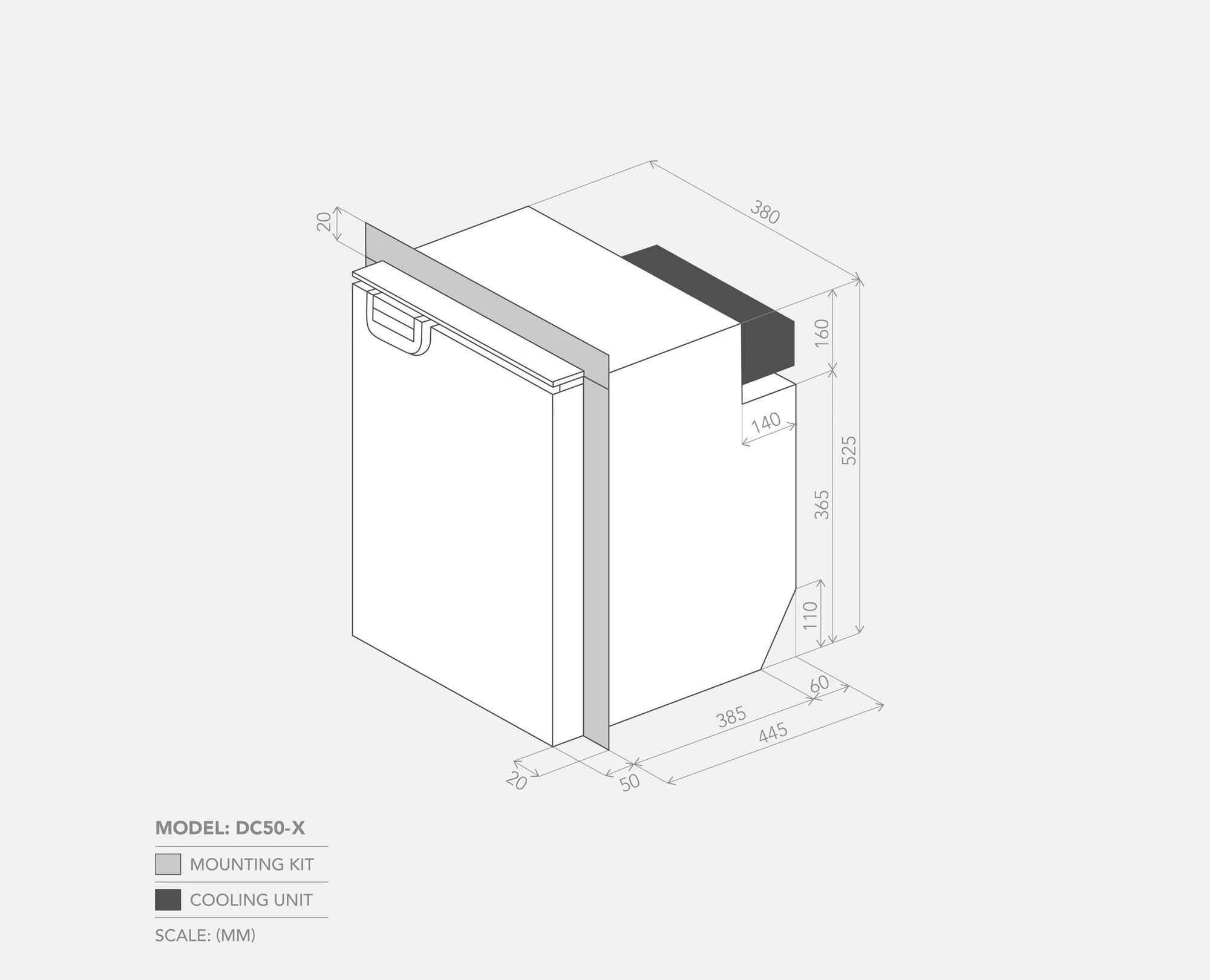 Bushman 50L Caravan Fridge Heavy Duty Upright Fridge Series - 12V / 24V