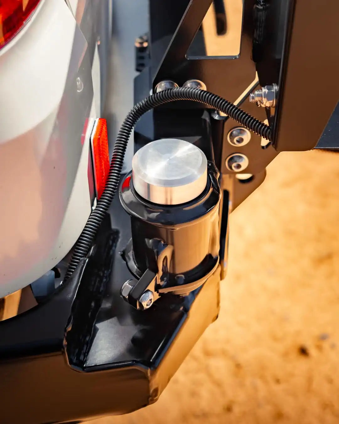 close up of TCC Toyota Hiace 300 Series Rear Bar