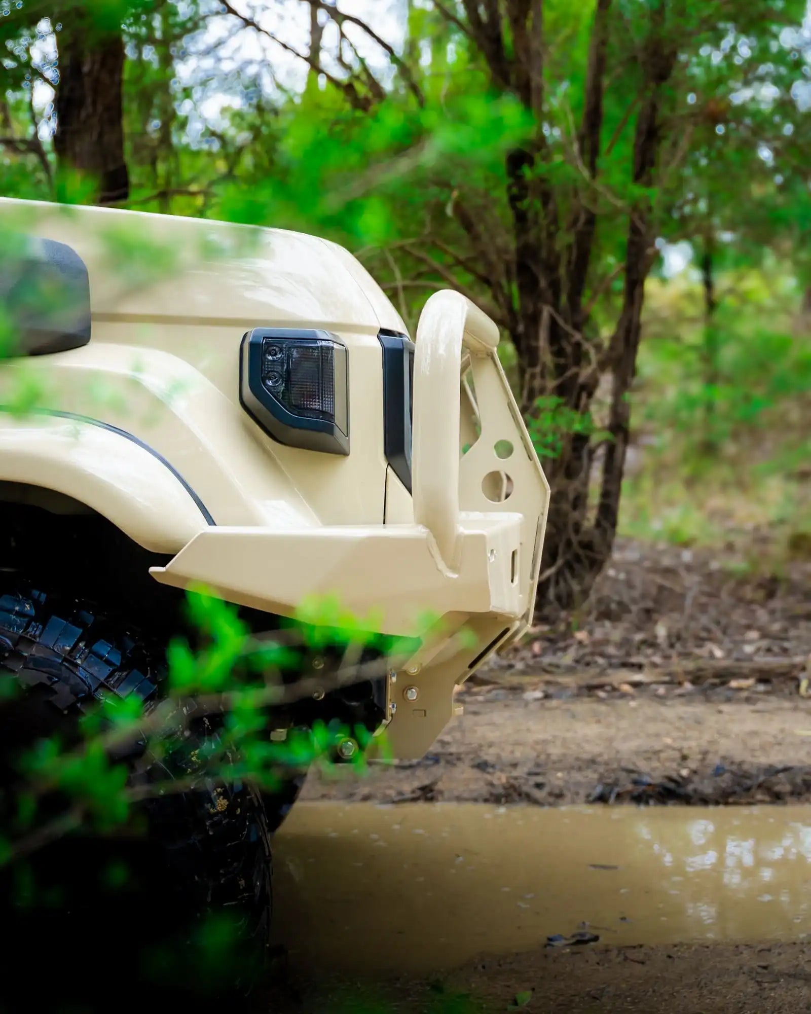 side view of TCC 70 Series Bull Bar - Facelift (2024 - Present)