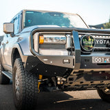 close up of TCC 250 Prado Bull Bar