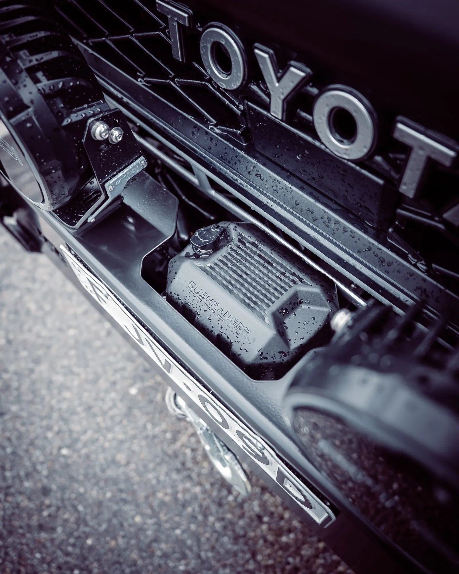 close up of the TCC 70 Series Single Cab Bull Bar - Facelift (2024 - Present)