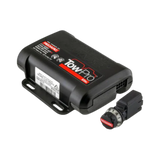 A Redarc Tow-Pro Elite V3 Electric Brake Controller with a black casing and a red detail on the front, including a control knob.