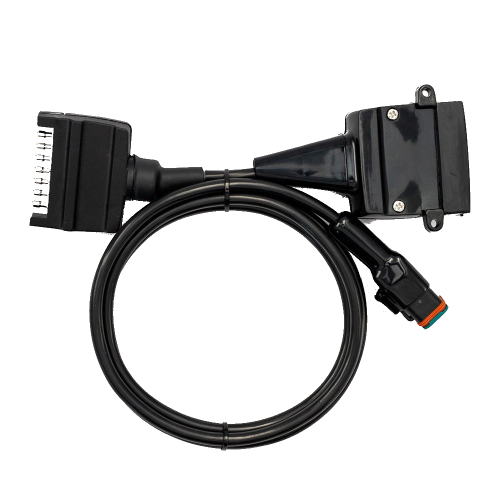 Flat 7Pin to Flat 12Pin Elecbrakes Trailer Brake Controller Adapter