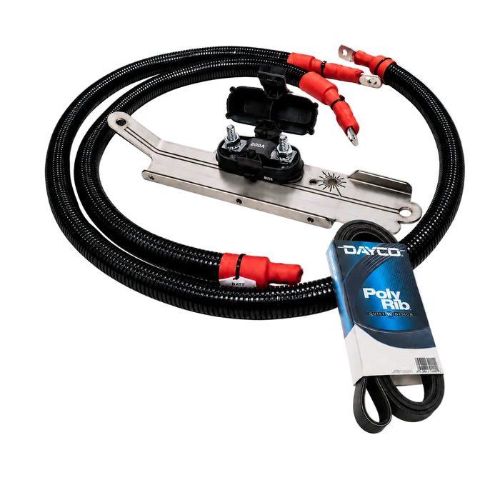 Elevate Alternator Upgrade Wiring Kit for N70 Hilux 1KD-FTV Inc Belt