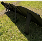 Foldable solar panel on a grassy background