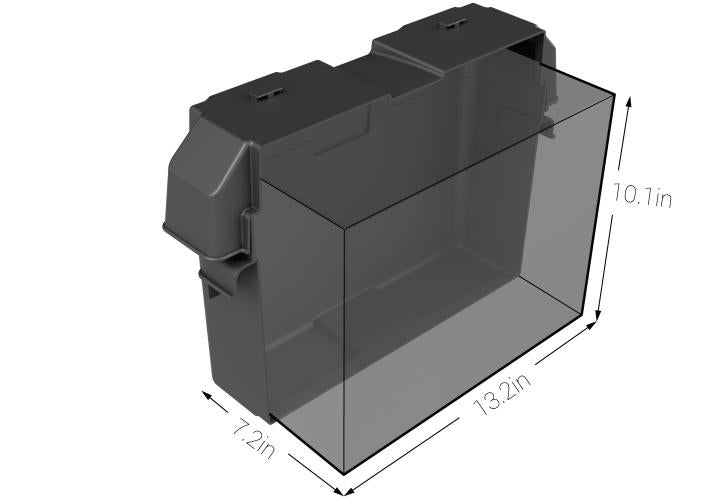 Noco Snap-Top Heavy Duty Plastic Battery Box HM327BK