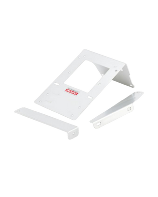 White Redarc mounting bracket shown with its two separate white support arms laid out either side