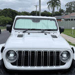 Jeep Gladiator/Wrangler Front Windscreen Sun Shade (JT/JL; 2018+)