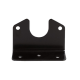 Angled Bracket for Small Round Metal Trailer Socket