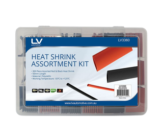 Dual WallHeatshrink Assortment Kit 300Pcs Red And Black L-50mm