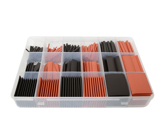 Dual WallHeatshrink Assortment Kit 300Pcs Red And Black L-50mm