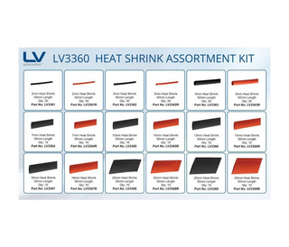 Dual WallHeatshrink Assortment Kit 300Pcs Red And Black L-50mm