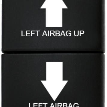 Lightforce Custom Toyota Small Left Airbag Up/ Airbag Down Momentary