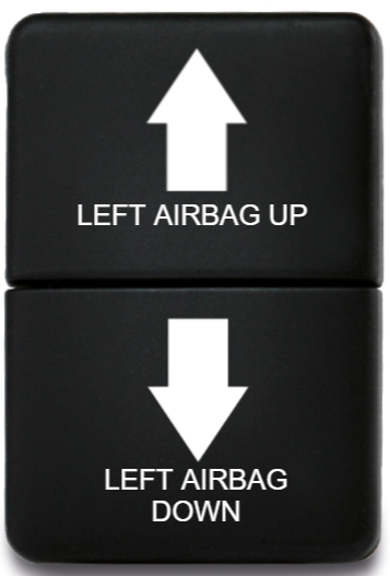 Lightforce Custom Toyota Small Left Airbag Up/ Airbag Down Momentary
