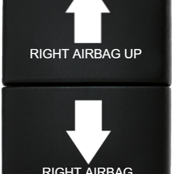 Lightforce Custom Toyota Small Right Airbag Up/ Airbag Down Momentary