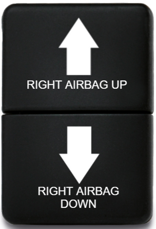 Lightforce Custom Toyota Small Right Airbag Up/ Airbag Down Momentary