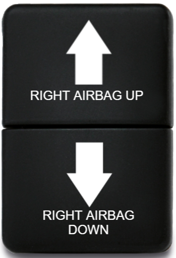 Lightforce Custom Toyota Small Right Airbag Up/ Airbag Down Momentary