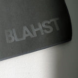 Microfibre Drying Towel grey with 'BLAHST' branding