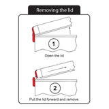 National Luna Fridge Removable red hinge, pair