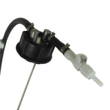 Mechanical component with black and white parts on a white background