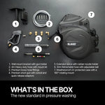 List of pressure washing tools with BLAHEST branding on a dark background