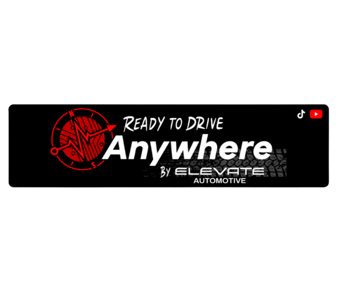 Ready to Drive Anywhere Vinyl Bumper Sticker