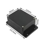 Black Sealed Polycarbonate Enclosure 115x90x55mm