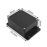 Black Sealed Polycarbonate Enclosure 115x90x55mm