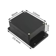 Black Sealed Polycarbonate Enclosure 115x90x55mm