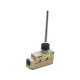 Mechanical component with a threaded rod on a white background