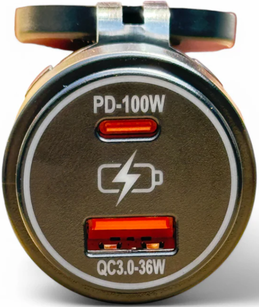 100W USB C 12-24V Socket